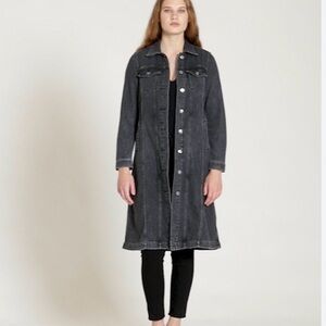 GAP Black Jean Jacket Coat